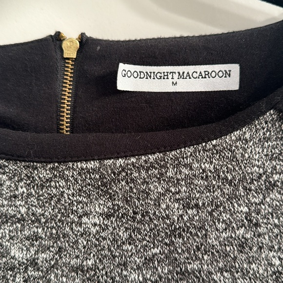 Goodnight Macaroon black and grey sweater. - Picture 2 of 5